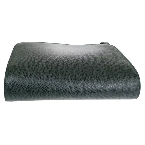 LOUIS VUITTON LV Logo Baikal Clutch Hand Bag Taiga Leather Epicea - Picture 8 of 16